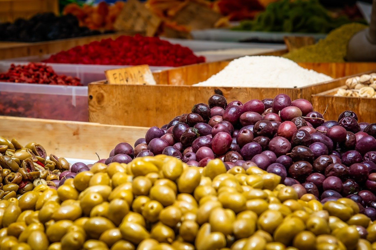 Olives Fruits Mediterranean Fresh Oelfrucht Food
